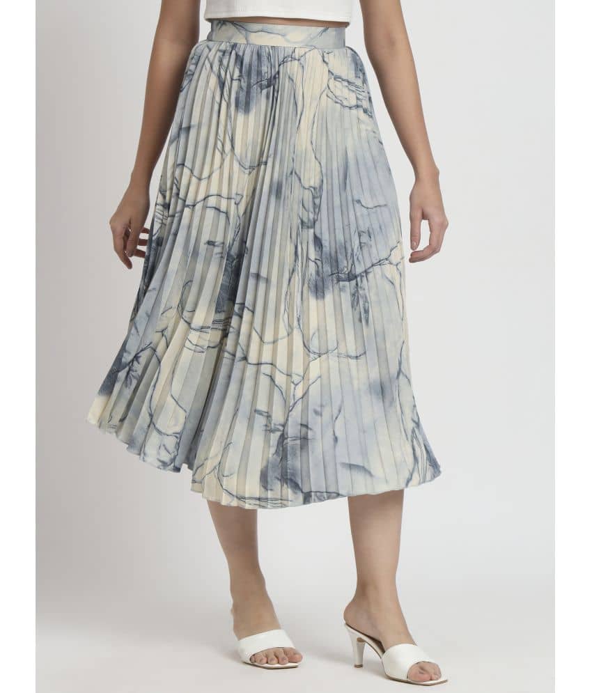 ZWERLON Grey Crepe Women's A-Line Skirt ( Pack of 1 )