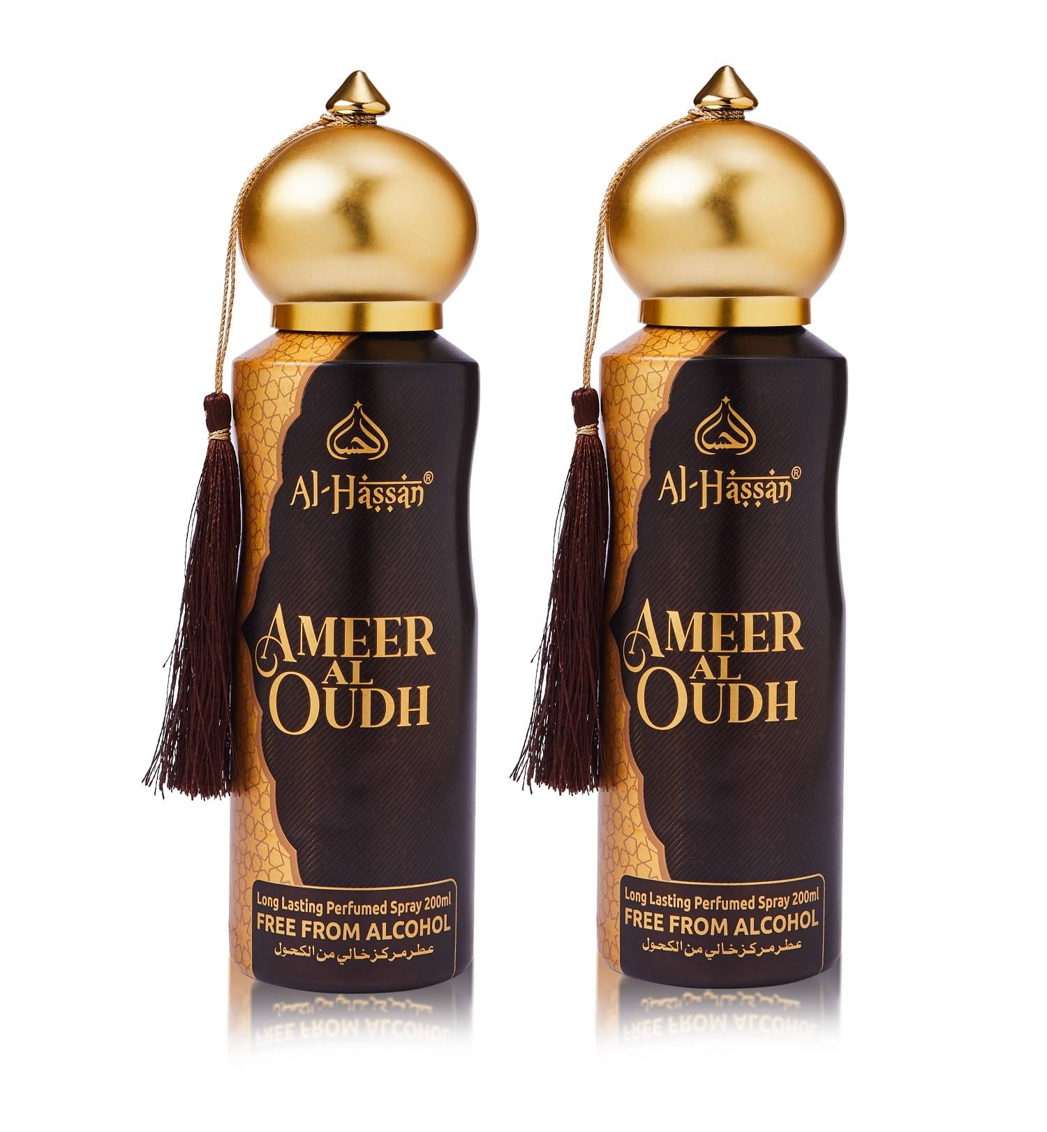 Al - Hassan Ameer Al Oudh Perfumed Spray For Men & Women Lasting Body Spray 200 ml (Pack of 2) Al - Hassan Ameer Al Oudh Perfumed Spray For Men & Women Lasting Body Spray 200 ml (Pack of 2)