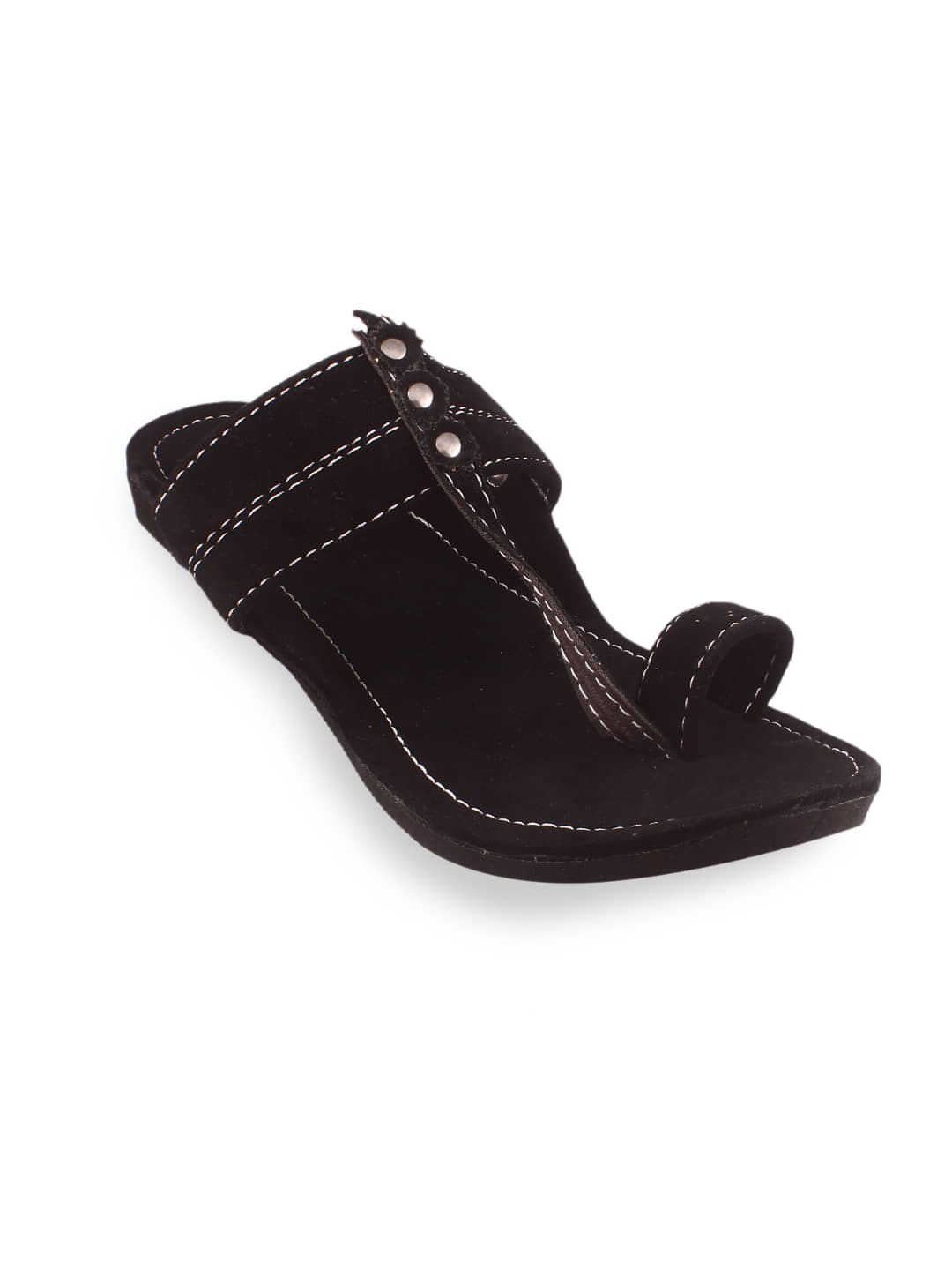 Anjaneya Creations Black Men's Kolhapuris - Ethnic Shoes | Buy online on ZillyBuy