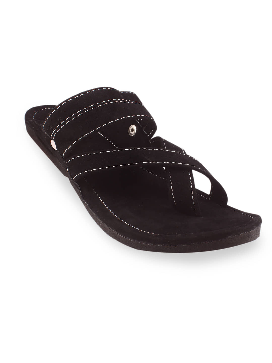 Anjaneya Creations Black Men's Kolhapuris - Ethnic Shoes | Buy online on ZillyBuy