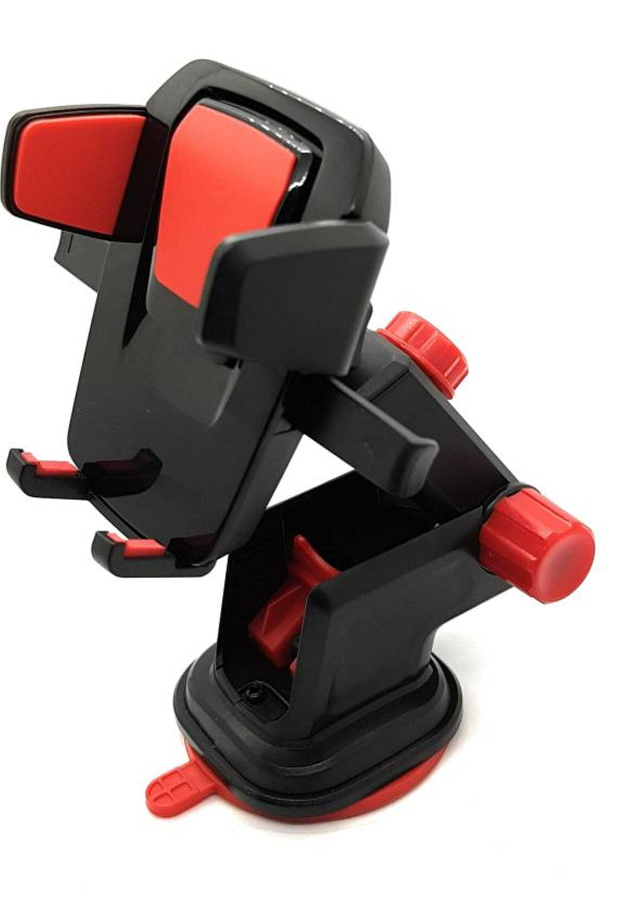AutoPowerz Dashboard & Windshield Double Clamp Car Mobile Holder - Red AutoPowerz Dashboard & Windshield Double Clamp Car Mobile Holder - Red