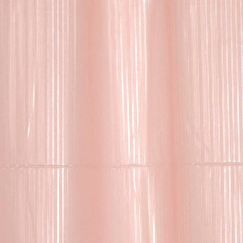 CASA FURNISHING Pink PVC Shower Curtain ( Single )