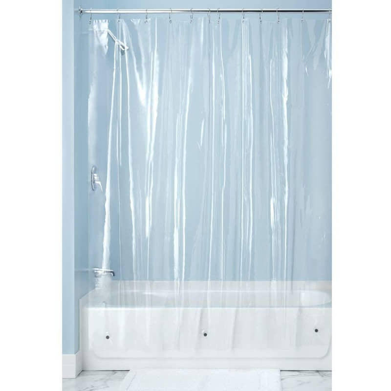 CASA FURNISHING Transparent PVC Shower Curtain ( Single )