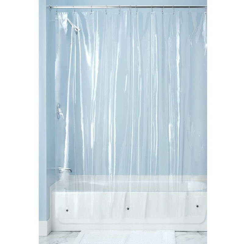     			CASA FURNISHING Transparent PVC Shower Curtain ( Single )
