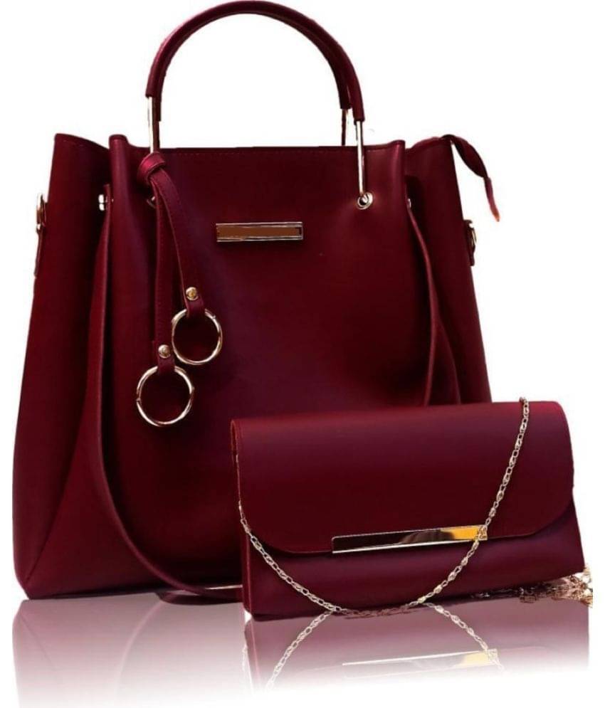     			Fargo Maroon PU Handheld
