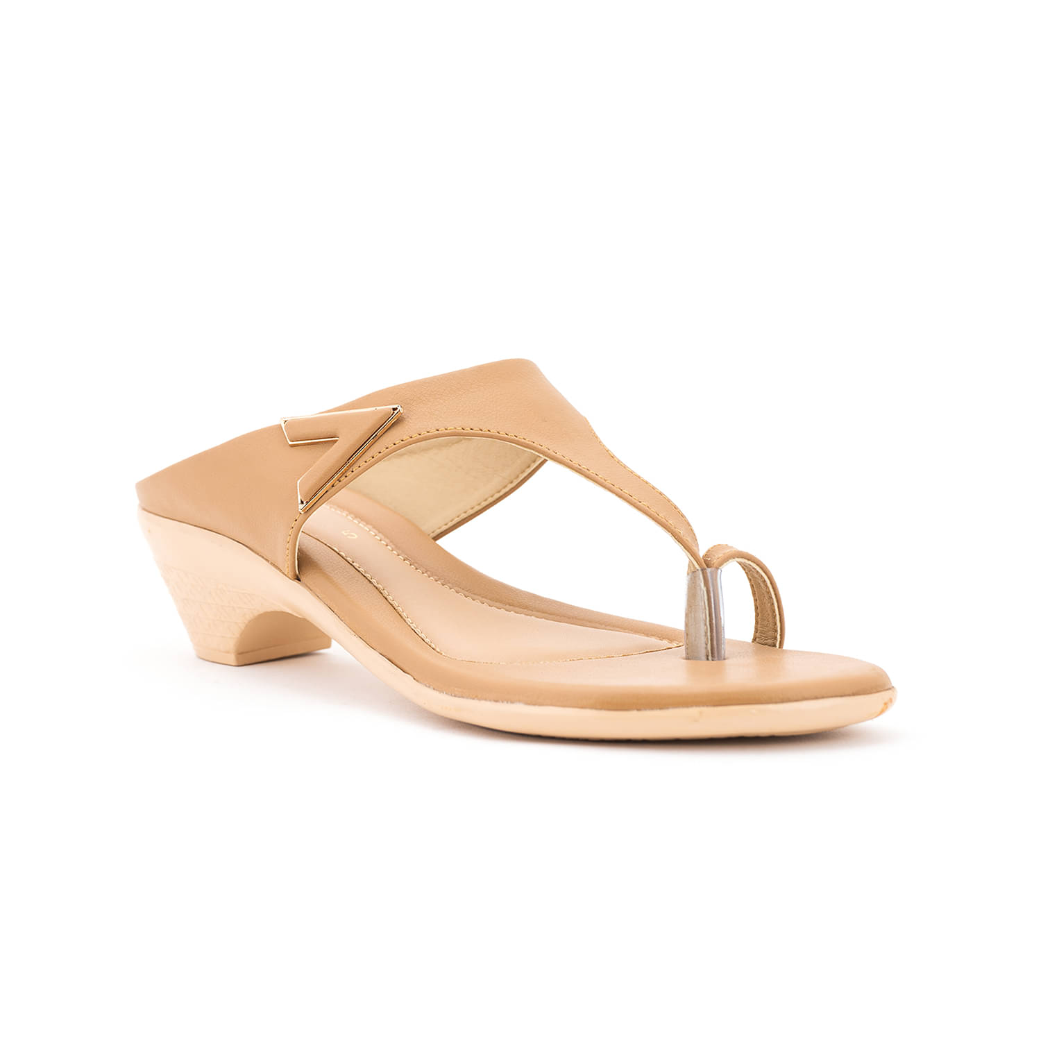 KHADIM Brown Women's Slip On Heels KHADIM Brown Women's Slip On Heels