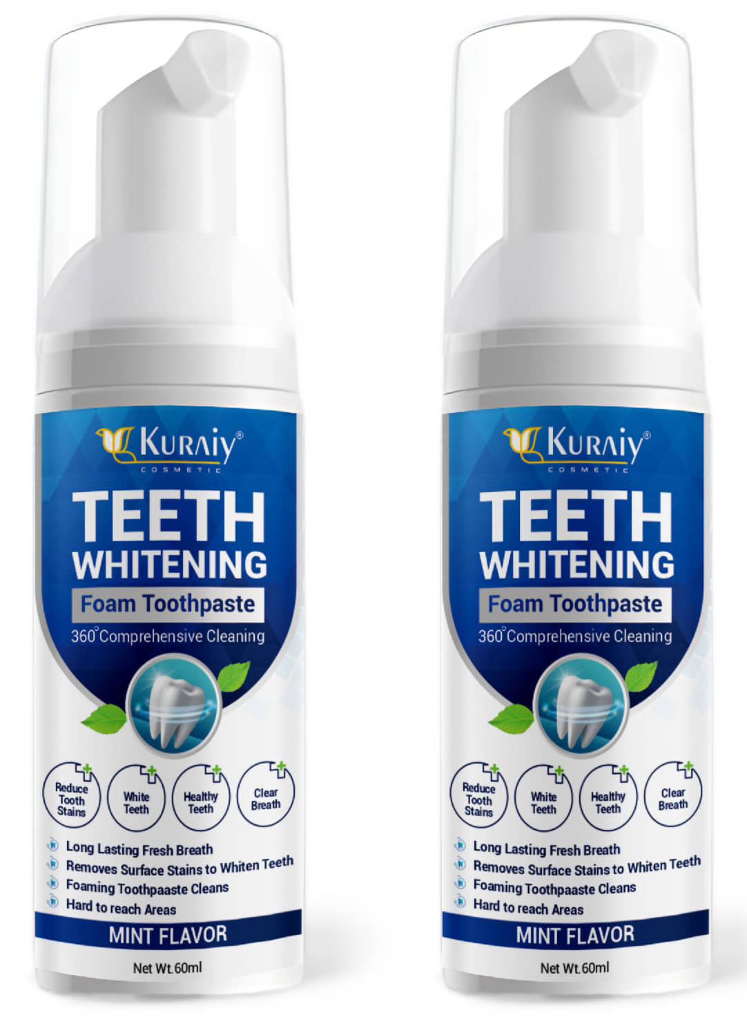 KURAIY Whitening Toothpaste Pack of 2