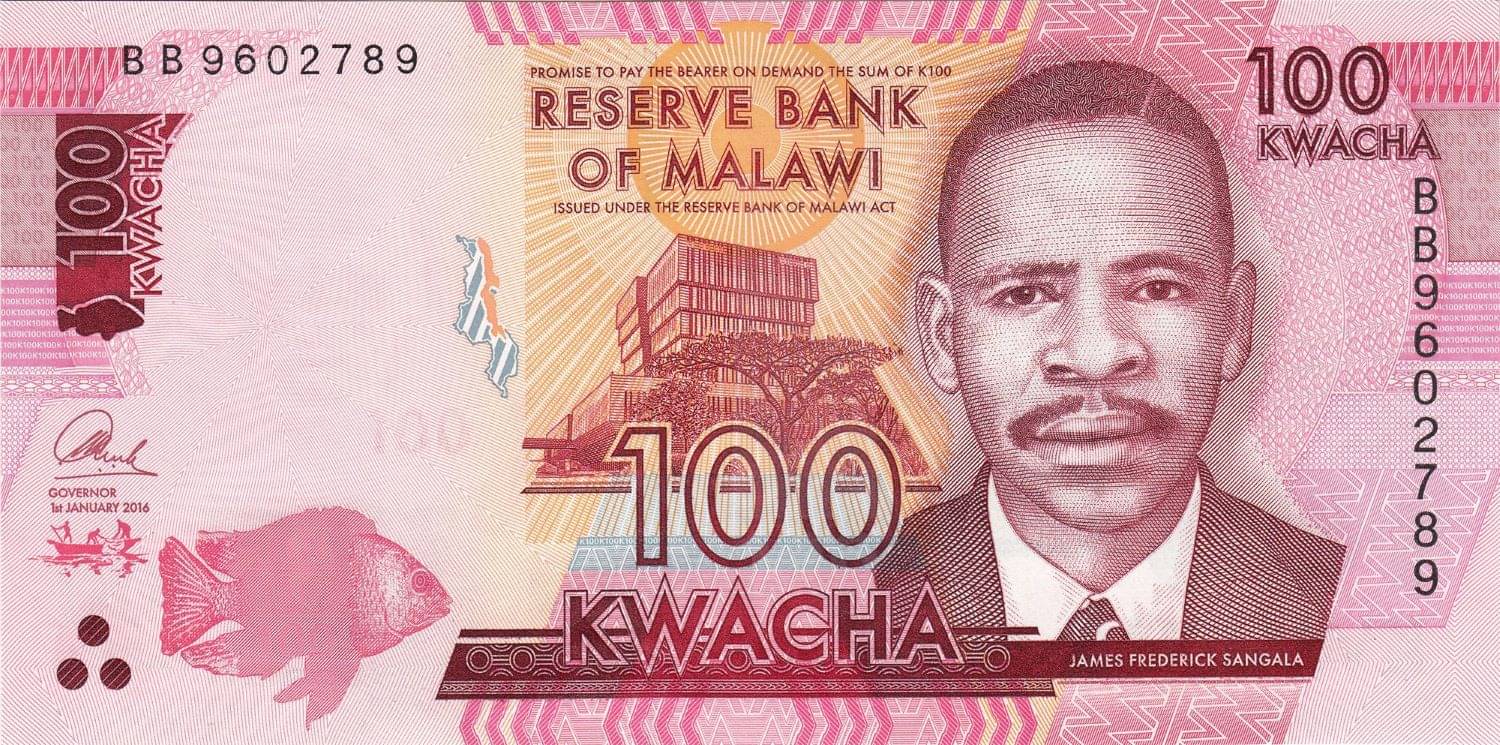     			MALAWI 100 KWACHA TOP GRADE GEM UNC