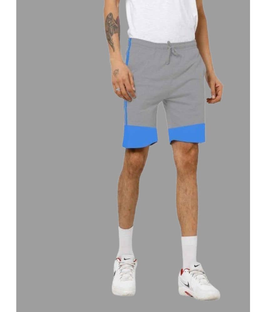 MRB Grey Cotton Blend Men's Shorts ( Pack of 1 ) - Shorts | Buy online on ZillyBuy