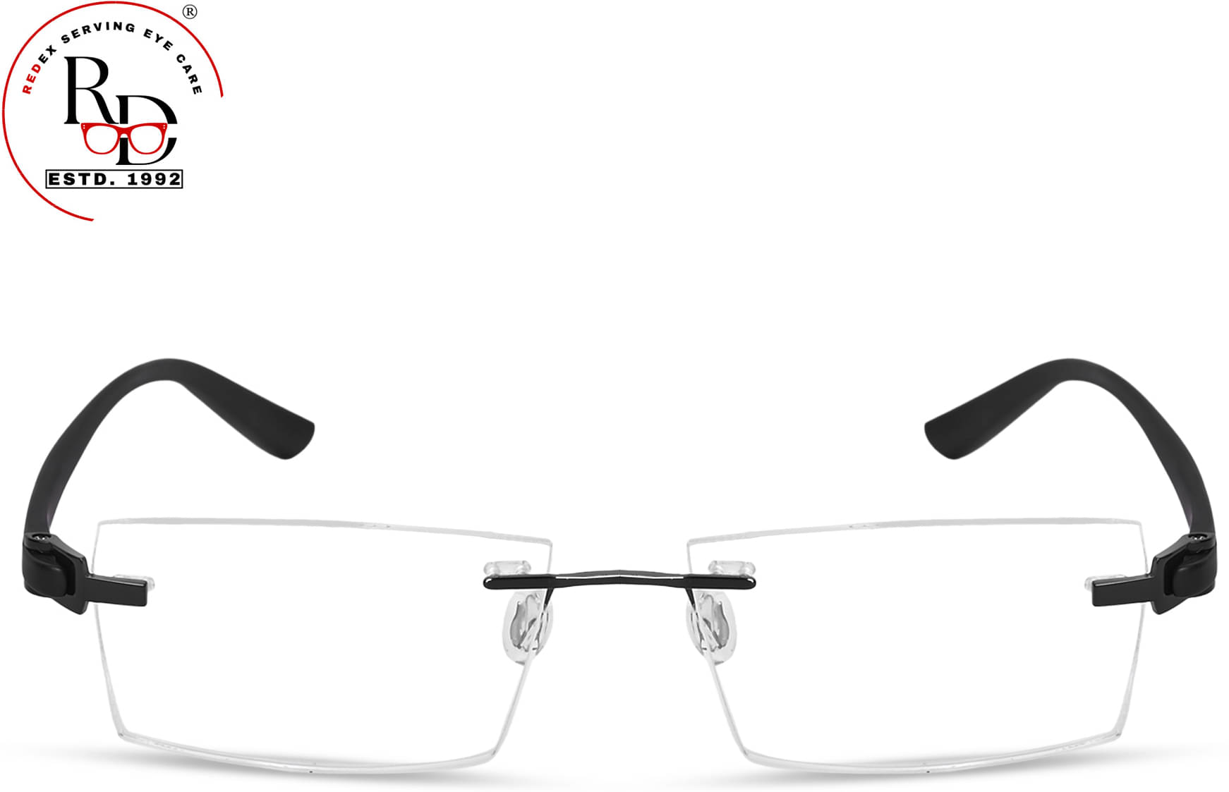Redex Black Rectangular Eyeglass Frame ( Pack of 1 ) Redex Black Rectangular Eyeglass Frame ( Pack of 1 )