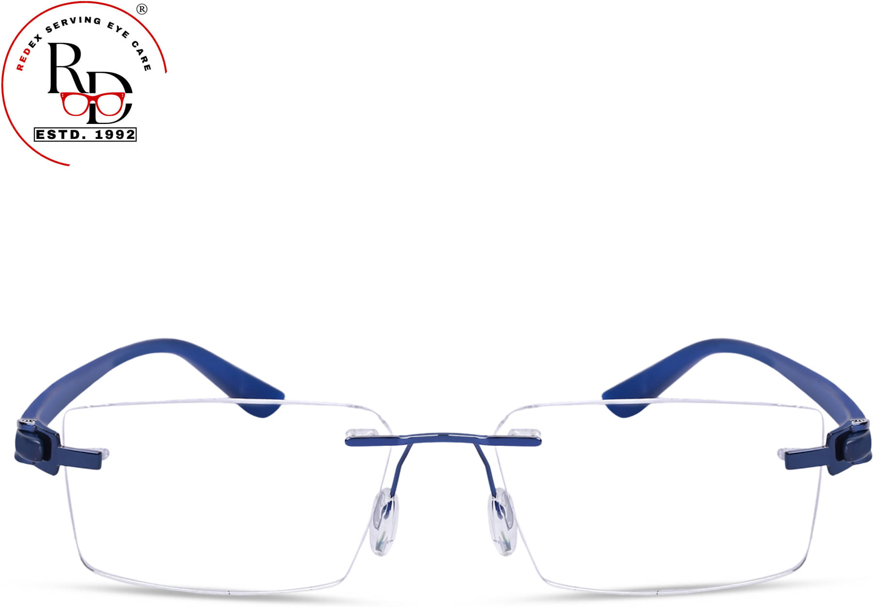     			Redex Blue Rectangular Eyeglass Frame ( Pack of 1 )
