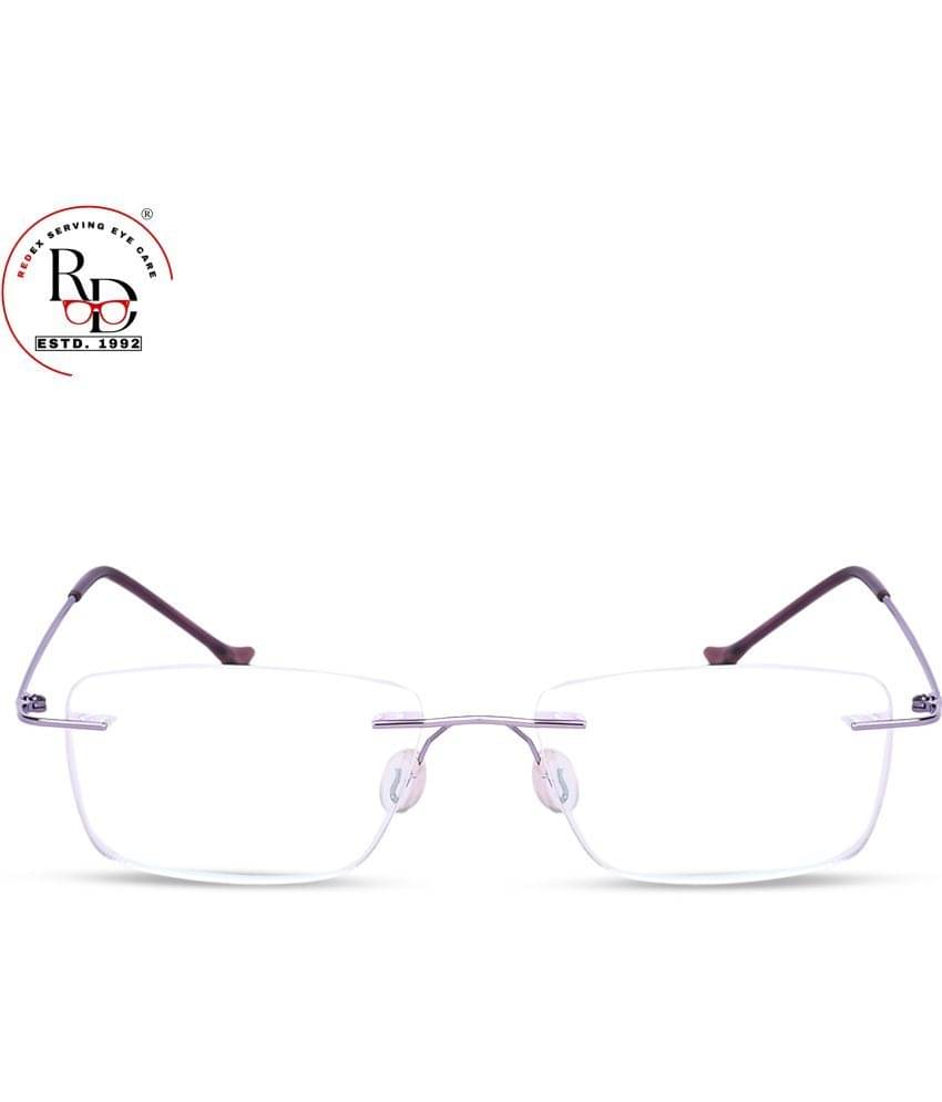 Redex Purple Rectangular Eyeglass Frame ( Pack of 1 ) Redex Purple Rectangular Eyeglass Frame ( Pack of 1 )