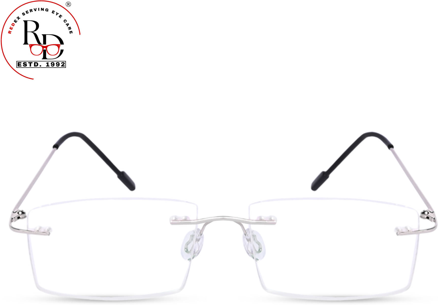 Redex Silver Rectangular Eyeglass Frame ( Pack of 1 ) Redex Silver Rectangular Eyeglass Frame ( Pack of 1 )