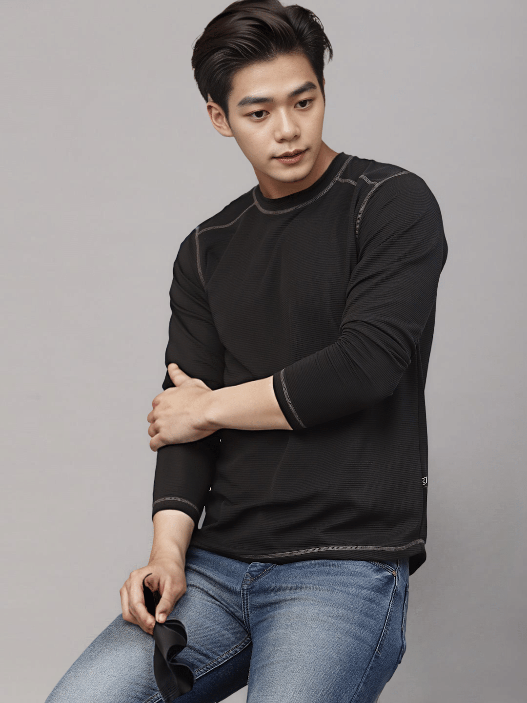     			Rigo Pack of 1 Polyester Slim Fit Men's T-Shirt ( Black )