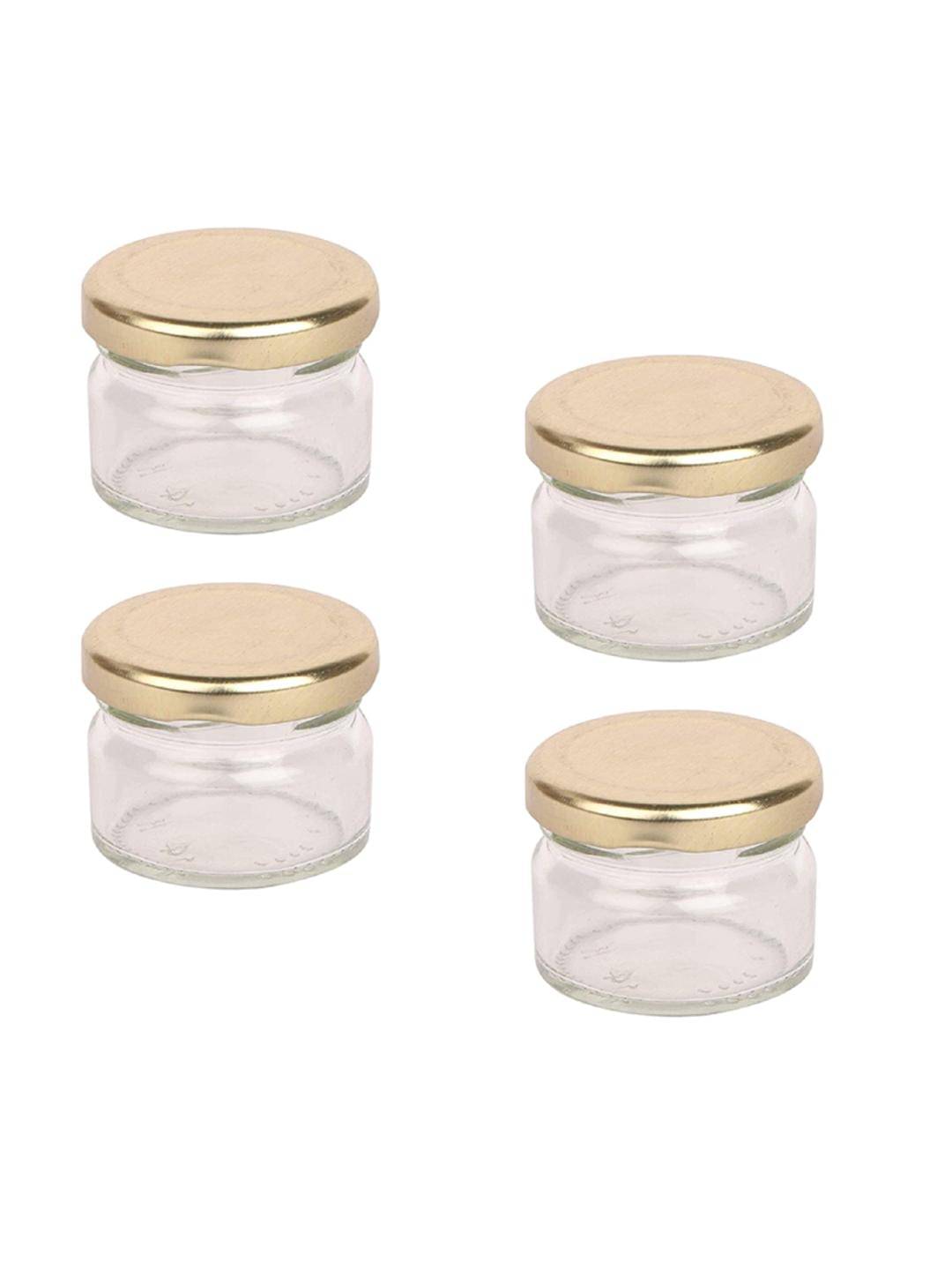     			Somil Glass Container Jar Glass Transparent Utility Container ( Set of 4 )
