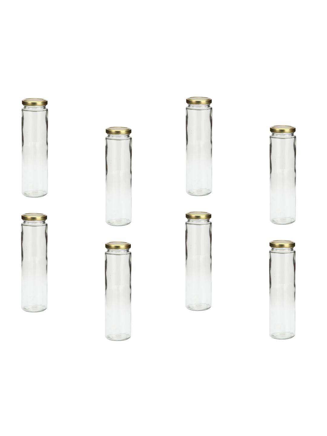    			Somil Glass Container Jar Glass Transparent Utility Container ( Set of 8 )
