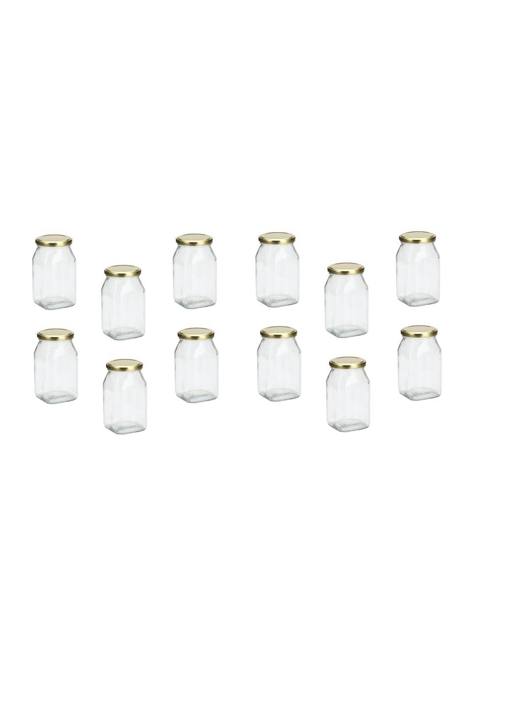     			Somil Glass Container Jar Glass Transparent Utility Container ( Set of 12 )