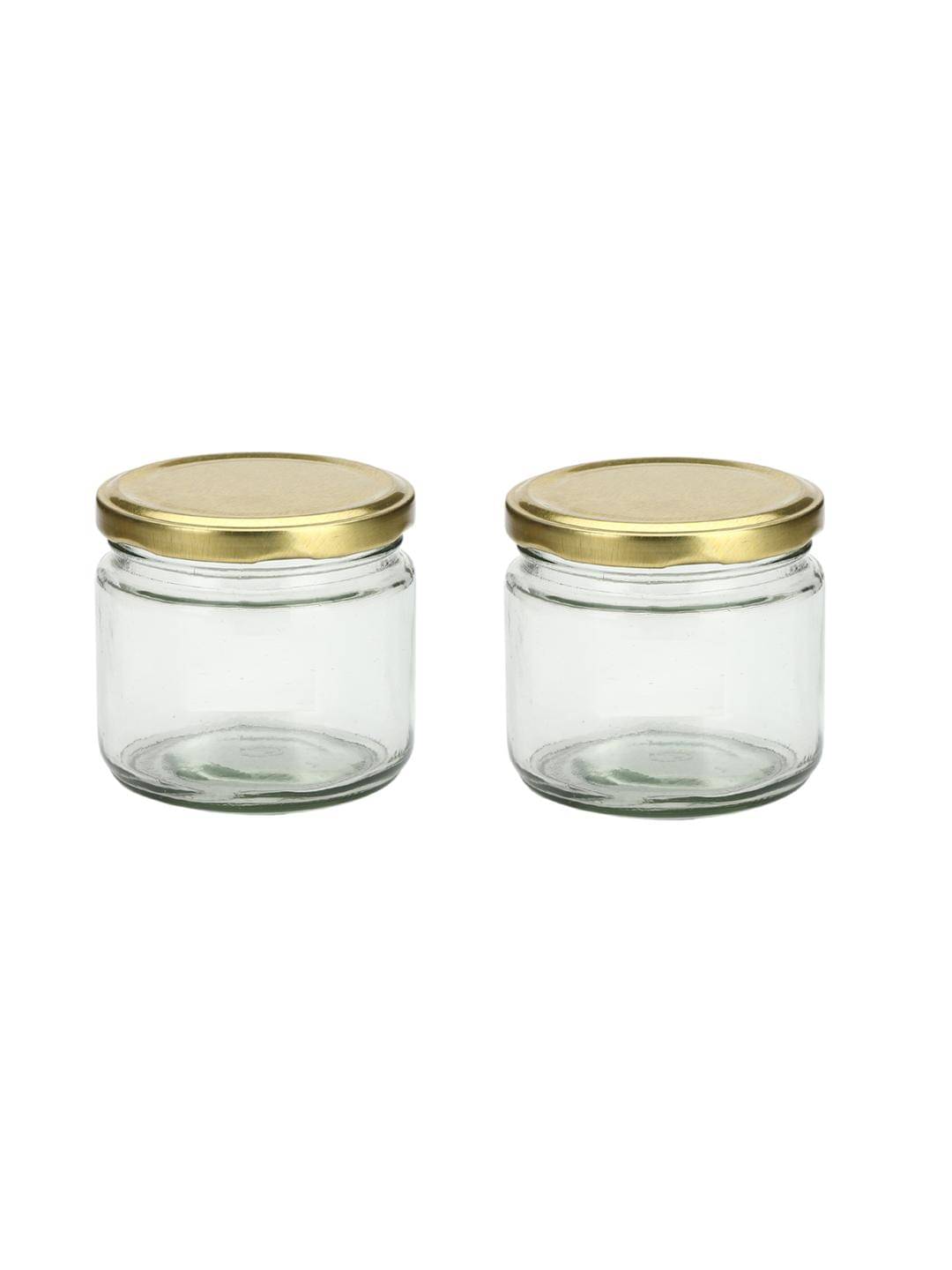     			Somil Glass Container Jar Glass Transparent Utility Container ( Set of 2 )