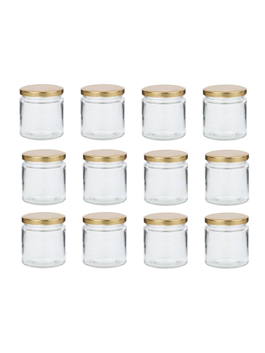     			Somil Glass Container Jar Glass Transparent Utility Container ( Set of 12 )