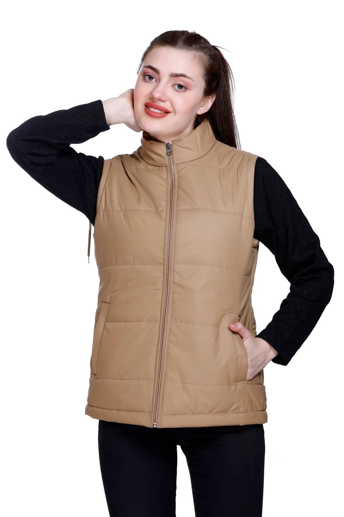 TRENDY DUDE - Nylon Khaki Hooded Jackets TRENDY DUDE - Nylon Khaki Hooded Jackets