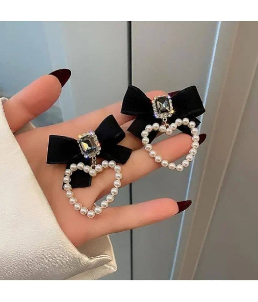 Thrillz Black Drop Earrings ( Pack of 2 ) - Earrings | Buy online on ZillyBuy