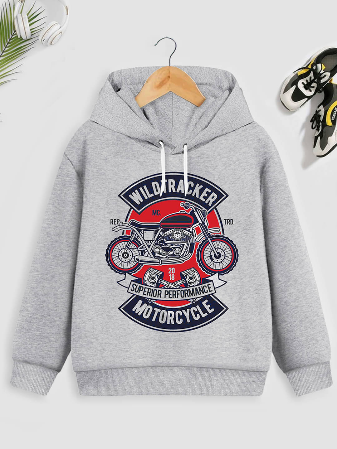     			Trampoline Pack of 1 Boys Cotton Blend Sweatshirt ( Grey )