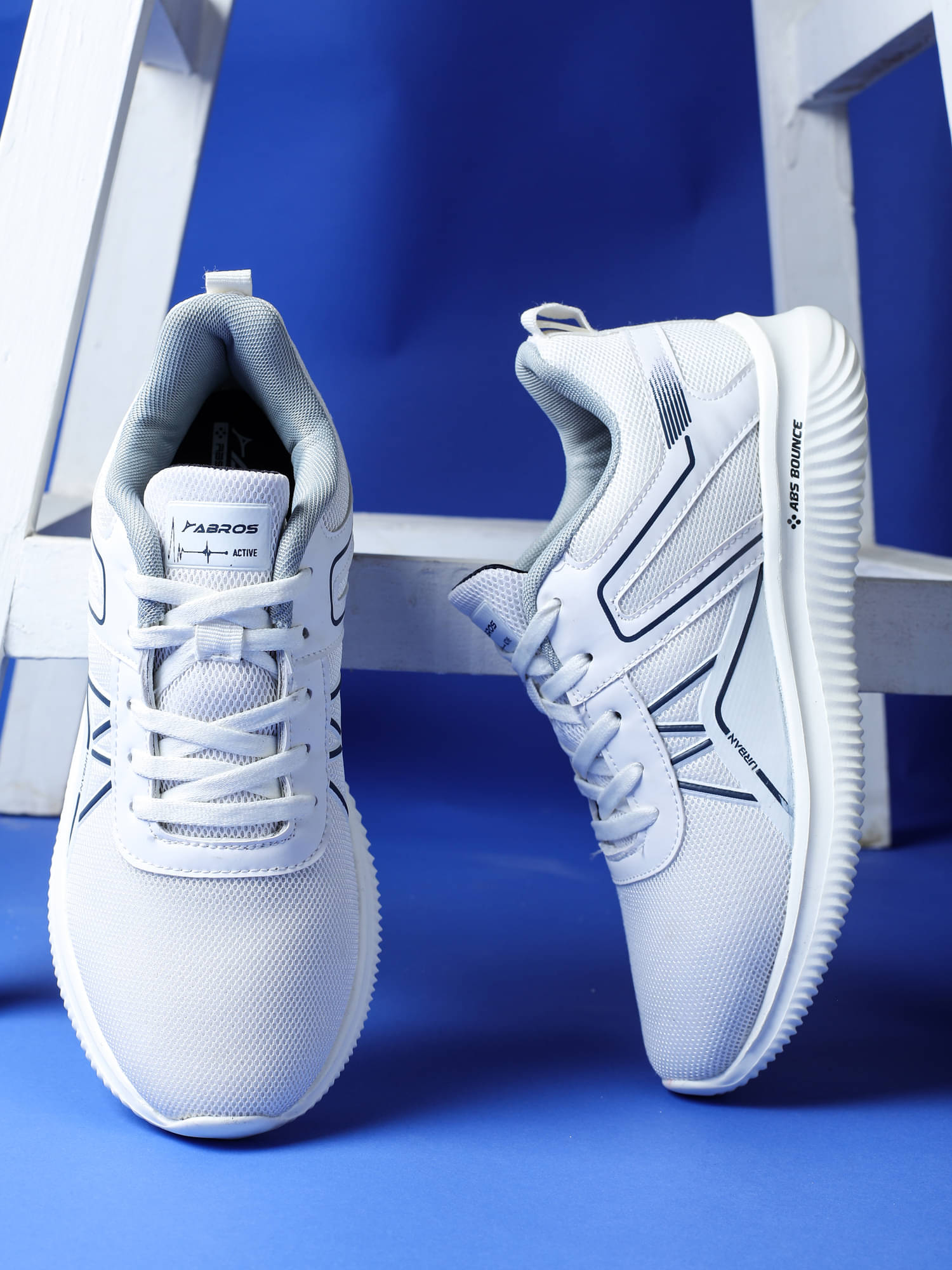 Abros SMITH-M White Men's Sports Running Shoes Abros SMITH-M White Men's Sports Running Shoes