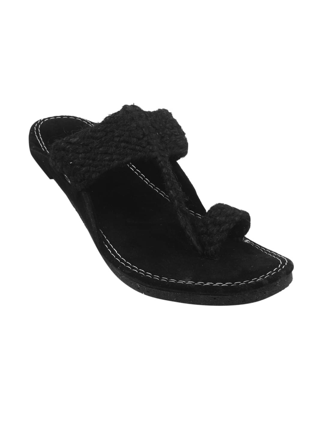     			Anjaneya Creations Black Men's Kolhapuris