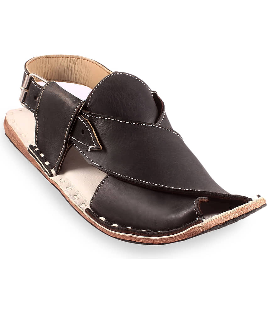Anjaneya Creations Black Men's Mule - Ethnic Shoes | Buy online on ZillyBuy