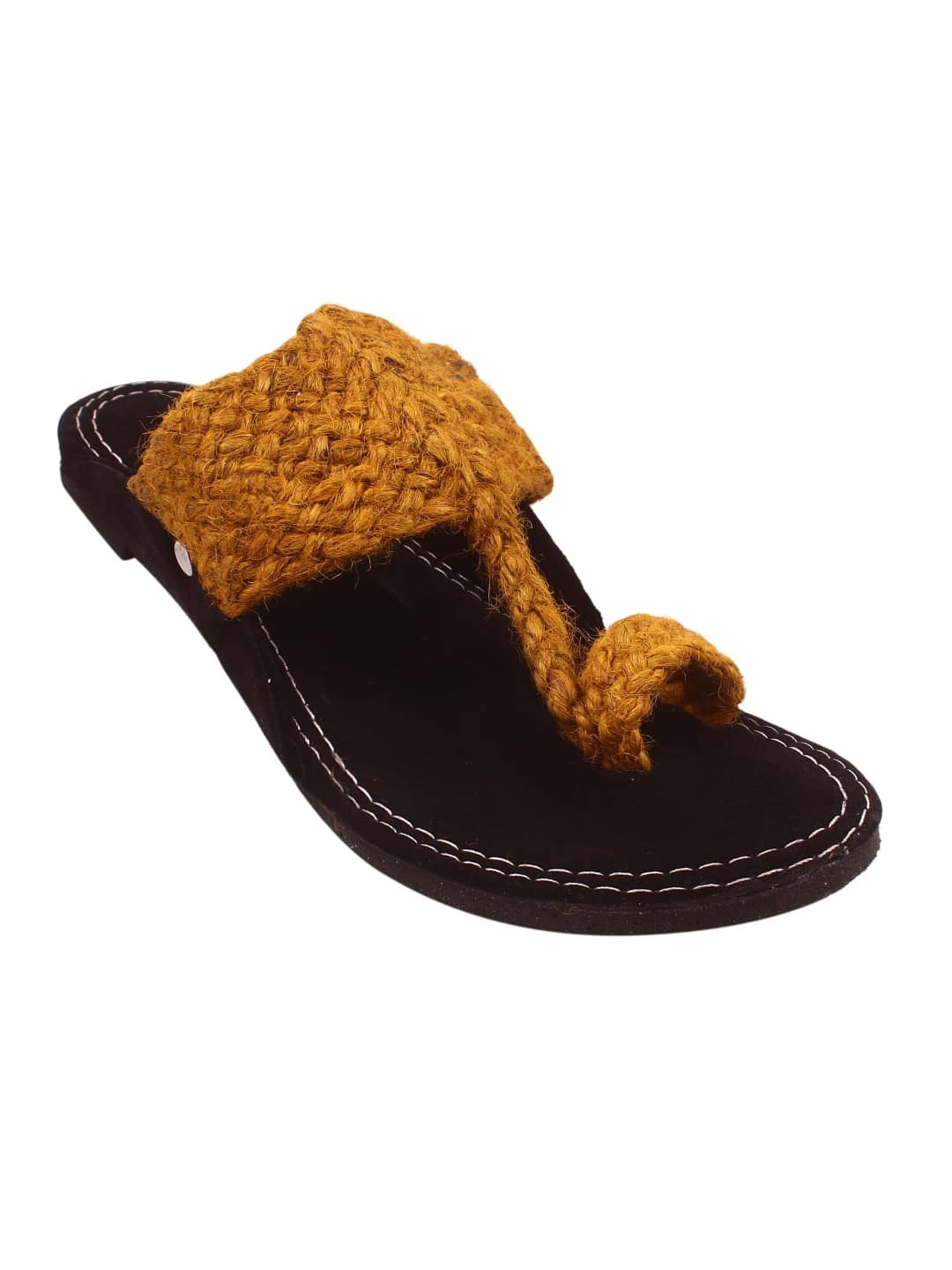 Anjaneya Creations Yellow Men's Kolhapuris - Ethnic Shoes | Buy online on ZillyBuy