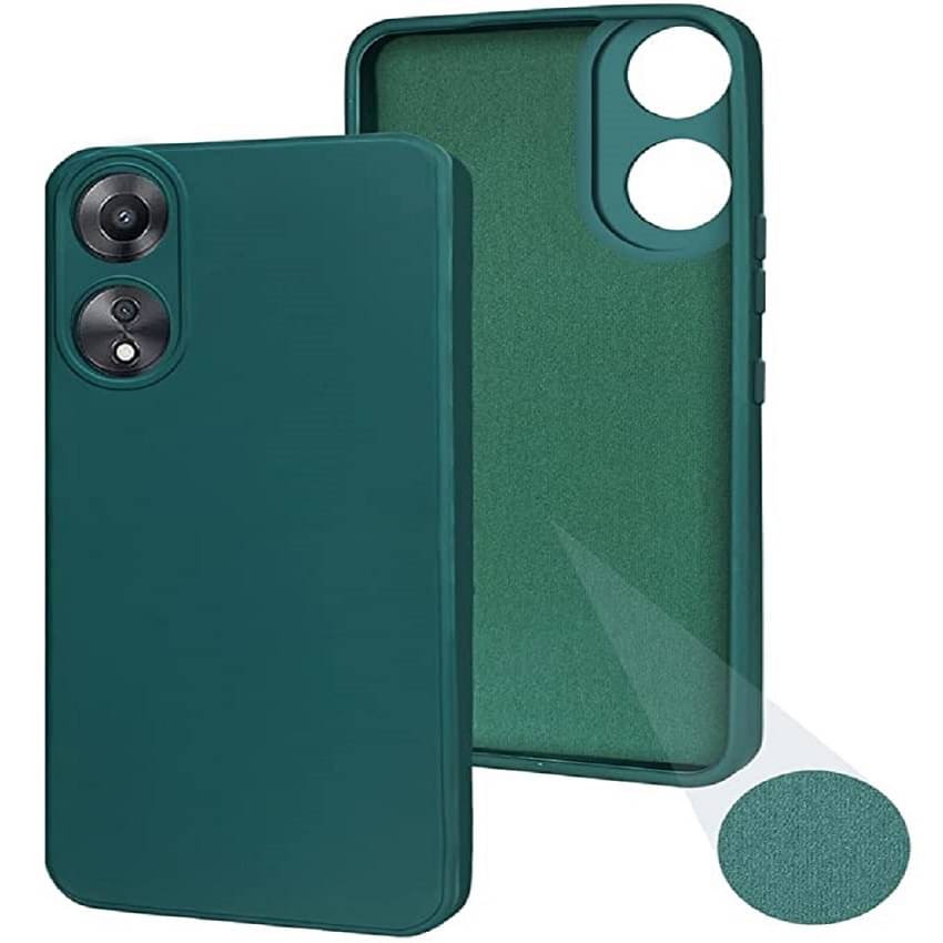     			Case Vault Covers Silicon Soft cases Compatible For Silicon Oppo A58 4G ( Pack of 1 )