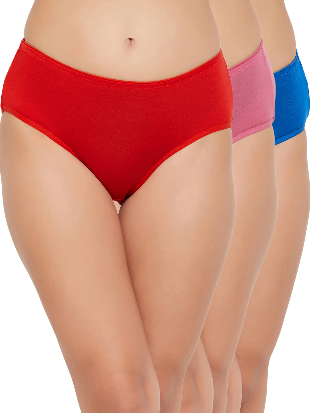 Clovia Pack of 3 Modal Solid Women's Hipster ( Multicolor ) Clovia Panty
