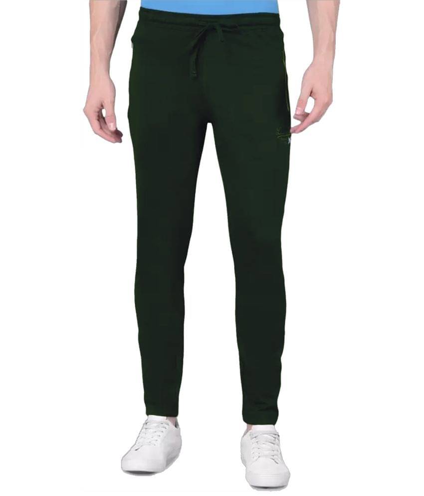     			Dollar Force nxt Dark Green Cotton Men's Trackpants ( Pack of 1 )