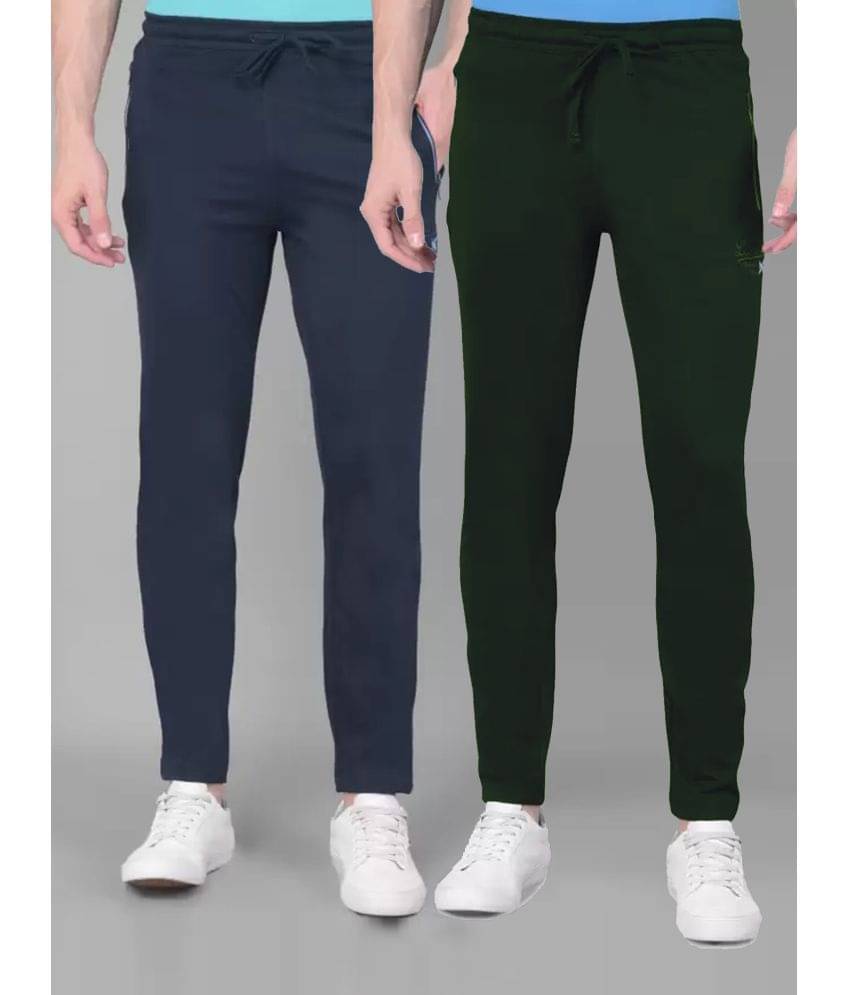 Dollar Force nxt Multicolor Cotton Men's Trackpants ( Pack of 2 ) Dollar Force nxt Multicolor Cotton Men's Trackpants ( Pack of 2 )
