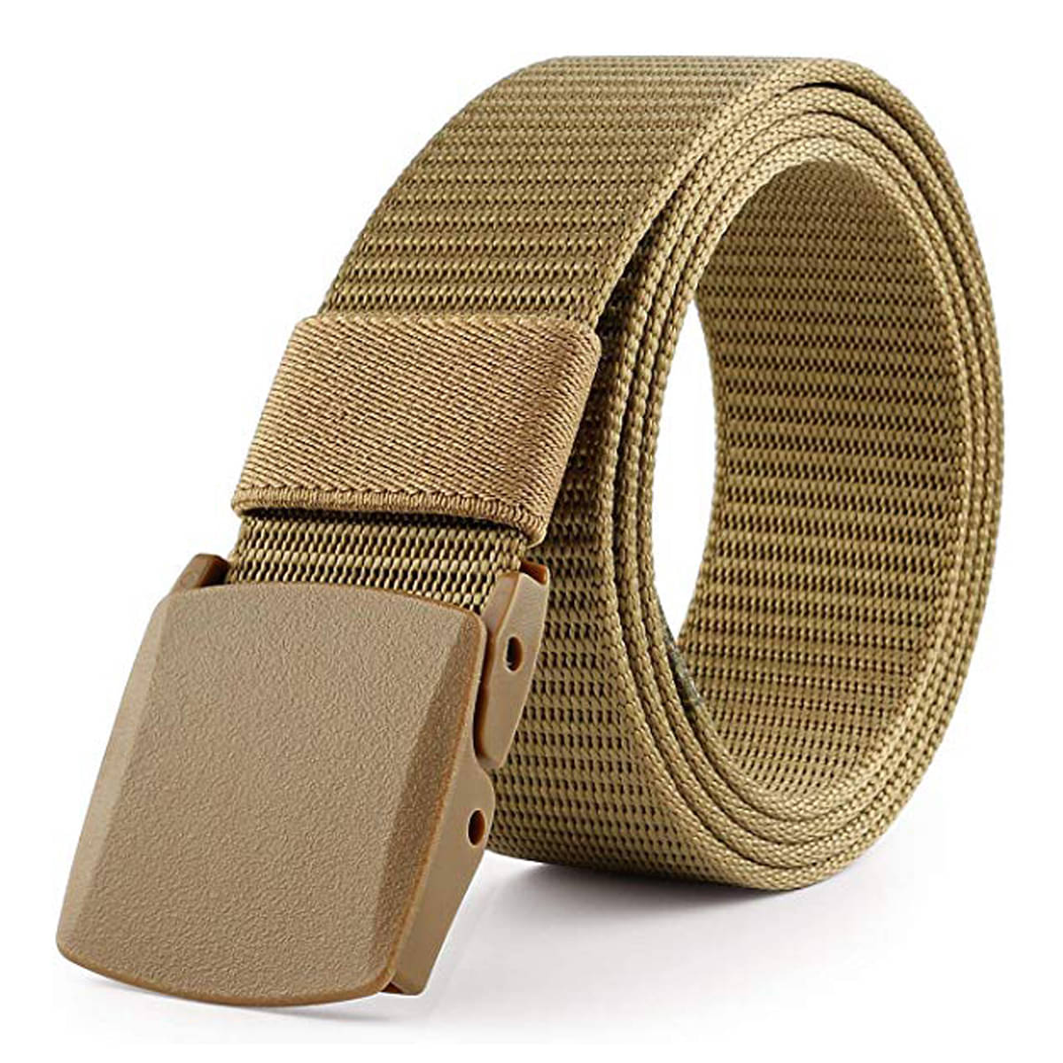     			Edifier - Beige Canvas Men's Casual Belt ( Pack of 1 )