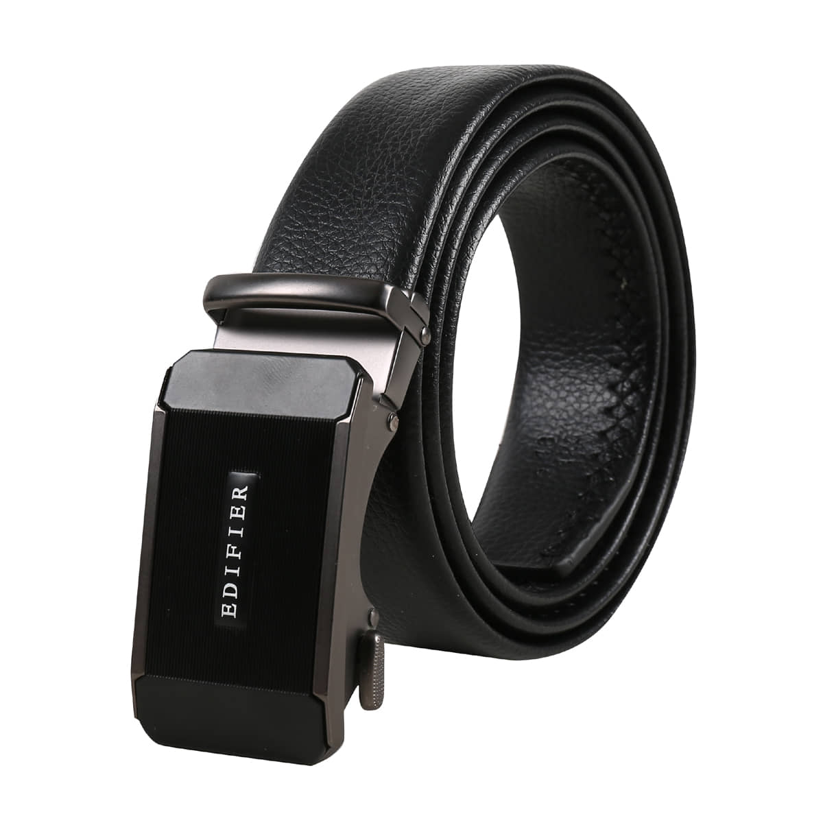 Edifier - Black Leather Men's Formal Belt ( Pack of 1 )