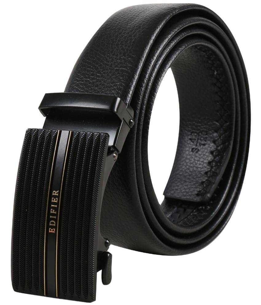     			Edifier - Black Leather Men's Casual Belt ( Pack of 1 )