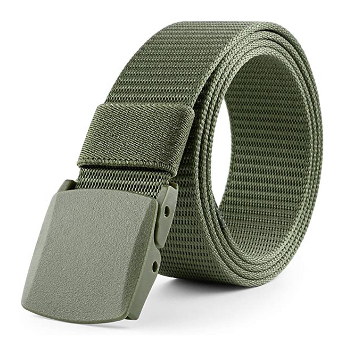     			Edifier - Green Canvas Men's Casual Belt ( Pack of 1 )