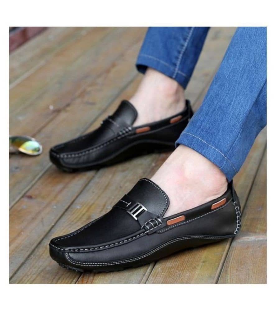 FOGGY Black Men's Slip on - Formal Shoes | Buy online on ZillyBuy