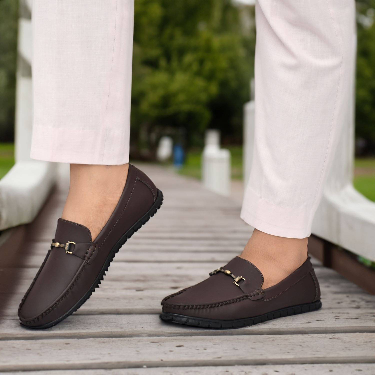     			FOGGY Brown Men's Slip on
