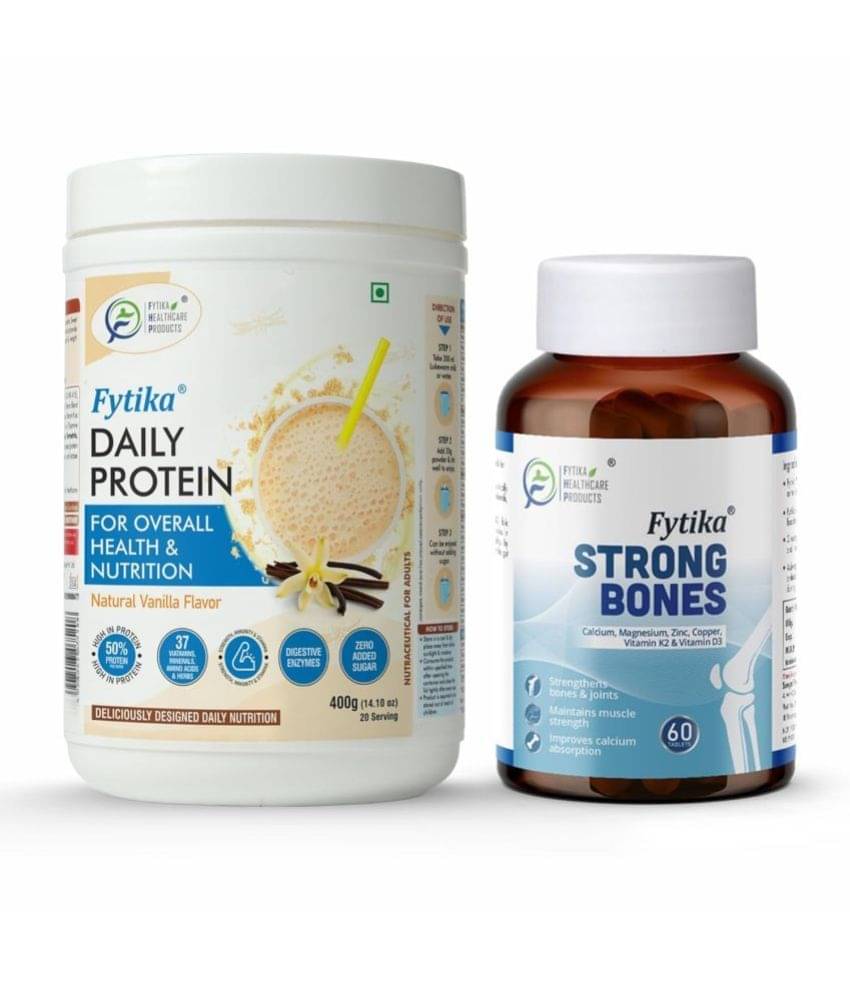 FYTIKA Protein Powder & Strong Bones 2 gm Pack of 2     			FYTIKA Protein Powder & Strong Bones 2 gm Pack of 2