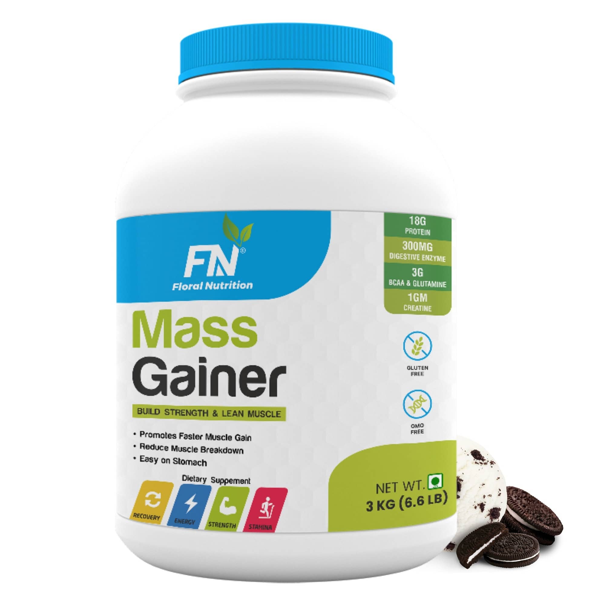 Floral Nutrition Cookies and Cream Mass Gainer ( Pack of 1 )