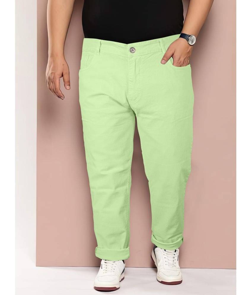 JB JUST BLACK Regular Fit Cuffed Hem Men's Jeans - Green ( Pack of 1 ) JB JUST BLACK Regular Fit Cuffed Hem Men's Jeans - Green ( Pack of 1 )