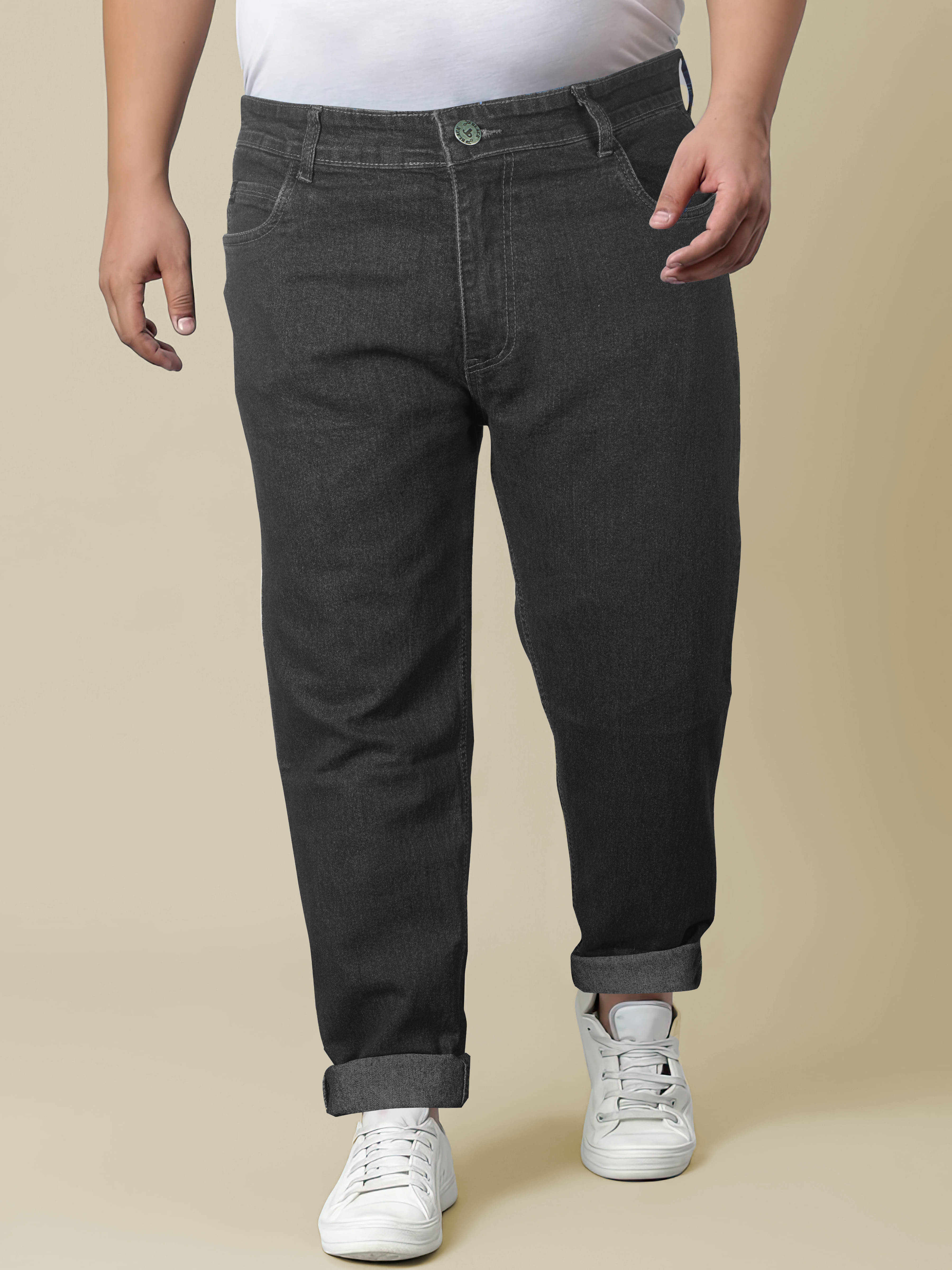     			JB JUST BLACK Regular Fit Cuffed Hem Men's Jeans - Grey ( Pack of 1 )