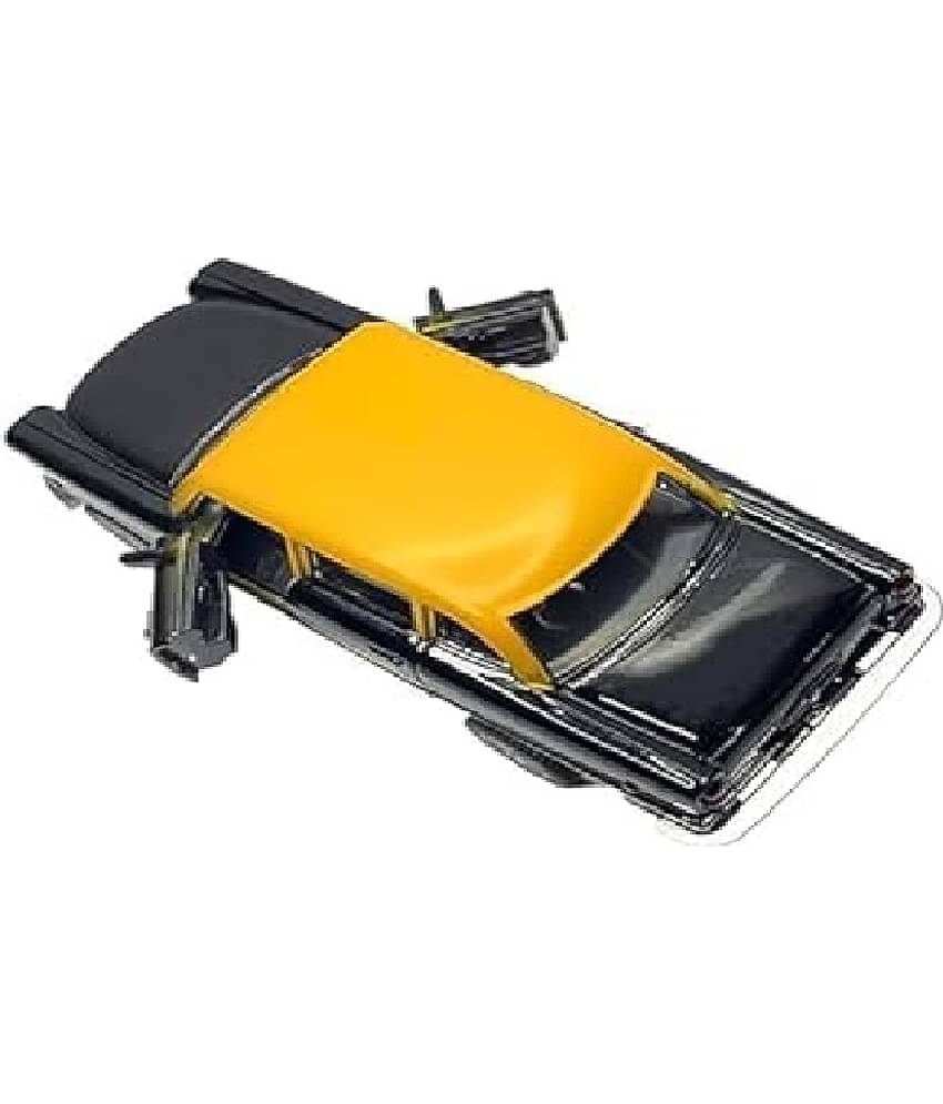 Kidsaholic Mumbai Taxi Car Metal Plastic Toys Ambassador Taxi Car Toy, Pull Back Action, Excellent Body Graphics, Door Openable (Free subscription of kids Educational worksheets)