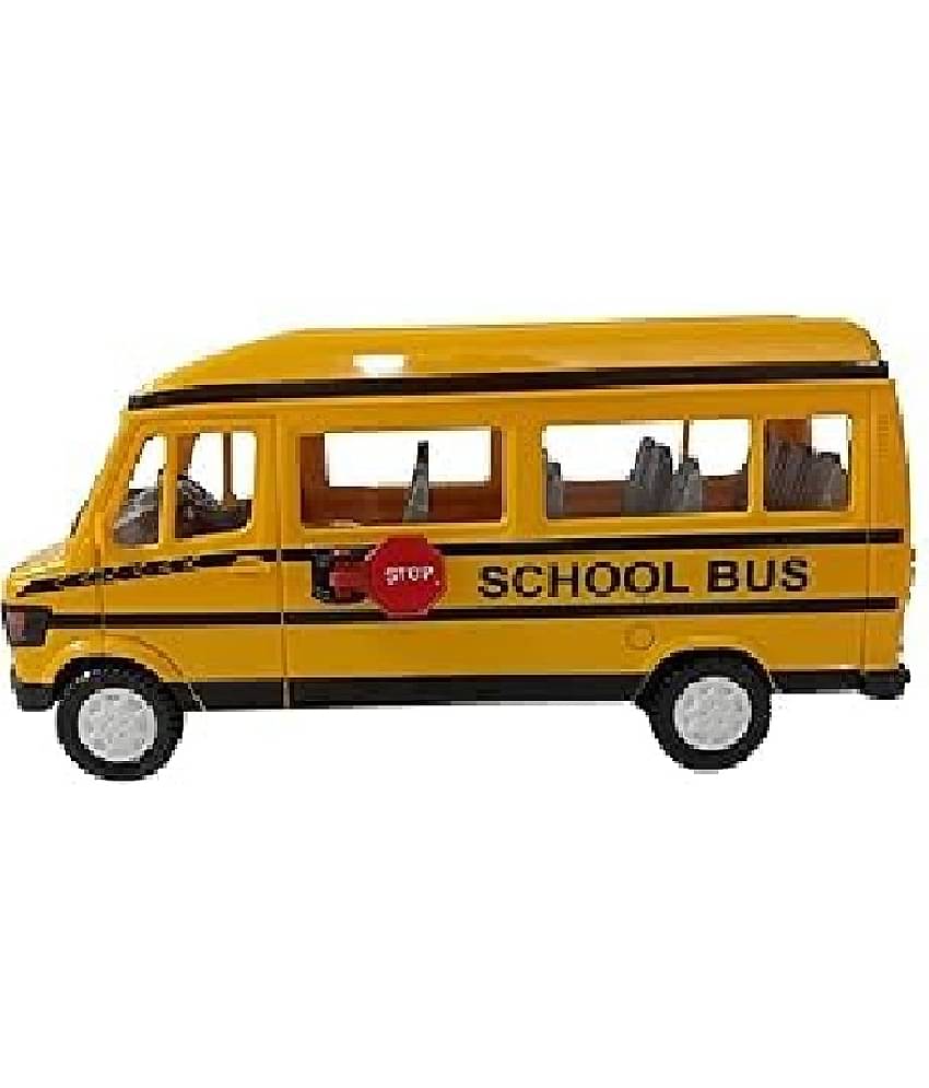 Kidsaholic school bus toy for kids, pull back action back door openable (Free subscription of kids Educational worksheets)