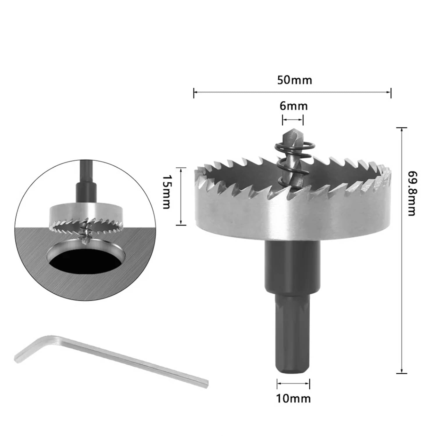 LXMI HSS 50mm Hole Saw Cutter Drill Bit - NA 0 Cutter LXMI HSS 50mm Hole Saw Cutter Drill Bit - NA 0 Cutter