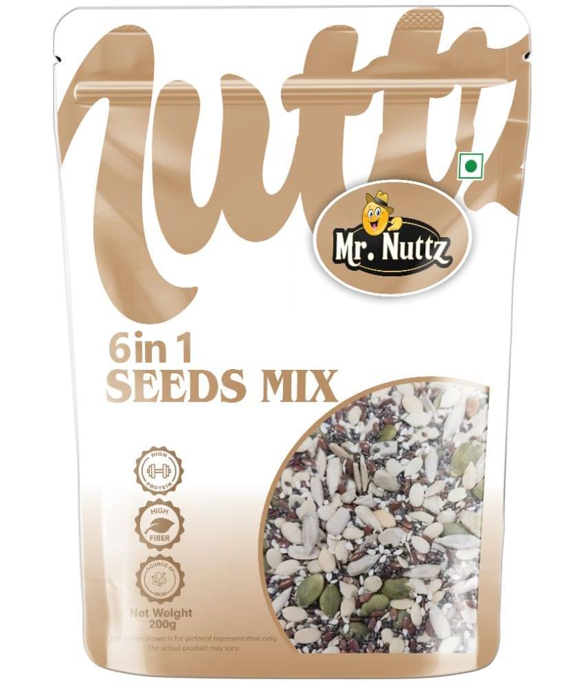 Mr.Nuttz 6 in 1 Seeds Mix 200g | Healthy Edible Seeds Diet Snacks | Natural Roasted Seed Mr.Nuttz 6 in 1 Seeds Mix 200g | Healthy Edible Seeds Diet Snacks | Natural Roasted Seed