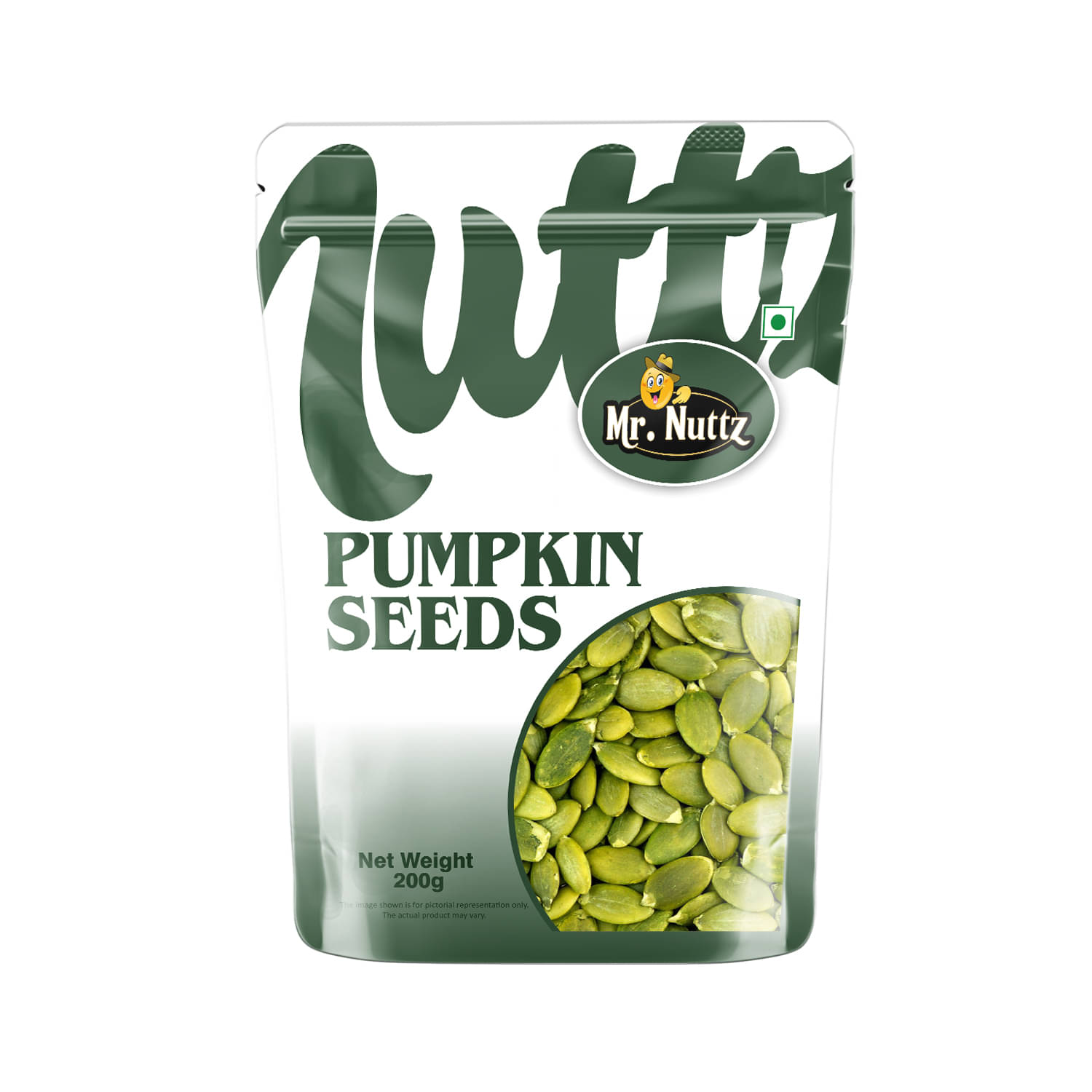     			Mr.Nuttz Roasted Pumpkin Seeds 200g | Rich in Protein and Fiber Nutrition Food - Pumpkin Seeds (200 g)