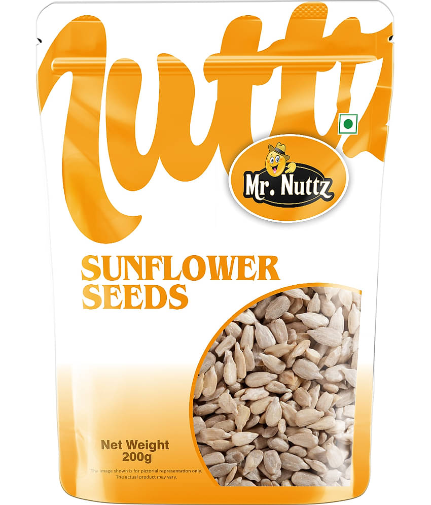 Mr.Nuttz Roasted Sunflower Seeds 200g| Rich in Protein & fiber | Edible Healthy Seeds